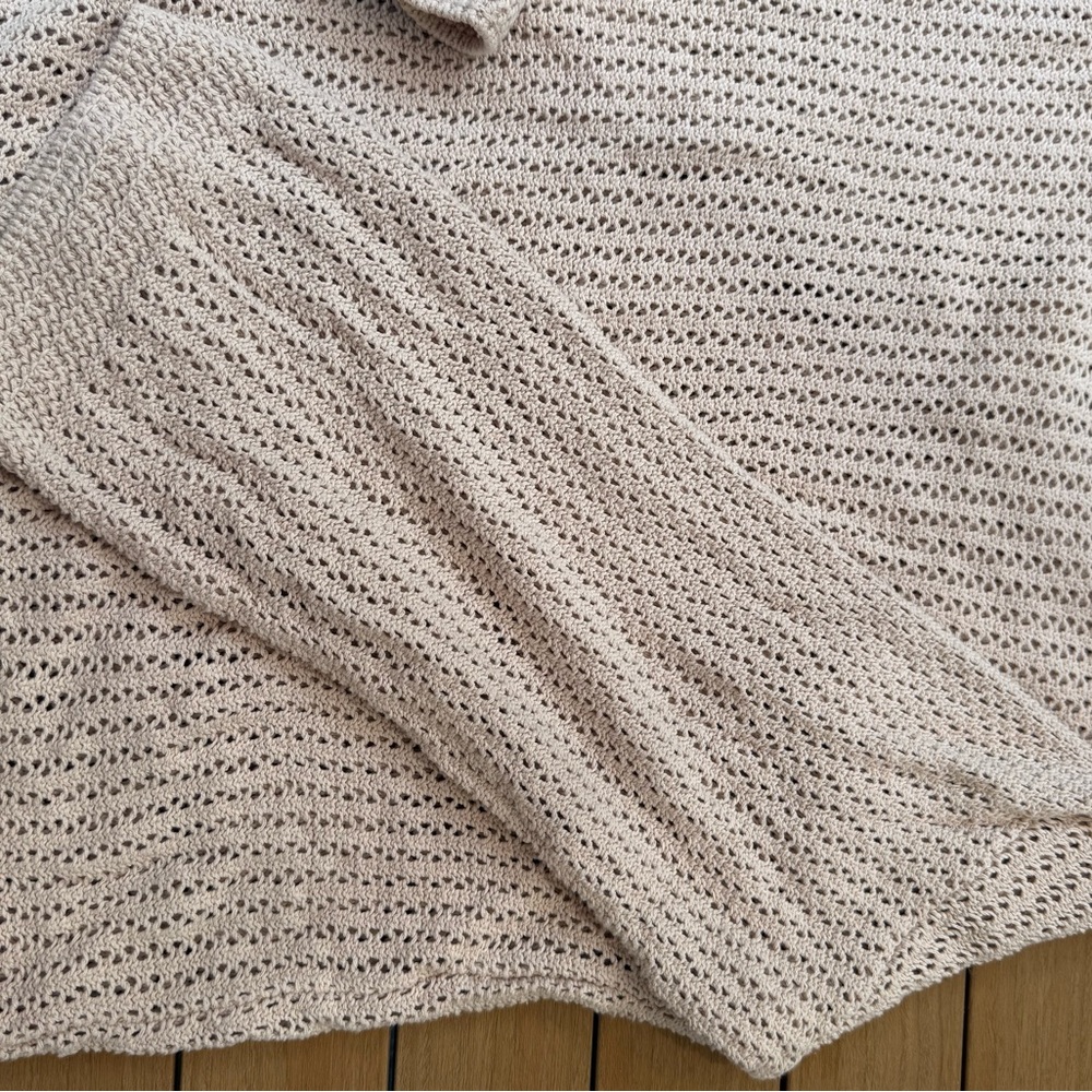 Women's Cream Z Supply Crochet Sweater. Size Medium. Excellent Condition. - Picture 5 of 6